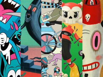 10 Artists 5 Toys Collage - Invasion Toys.