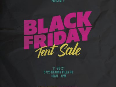 Invasion Toys Black Friday Tent Sale Poster