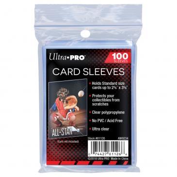 Ultra Pro - 2-1/2" X 3-1/2" Soft Card Sleeves (100 Count) - Ultra Pro - Invasion Toys