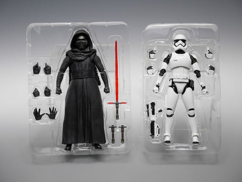 Bandai Star Wars SH Figarts 6 inch series Force Awakens Kylo Ren & 1st order Stormtrooper