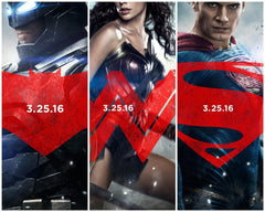 Batman vs Superman the Trinity character movie posters